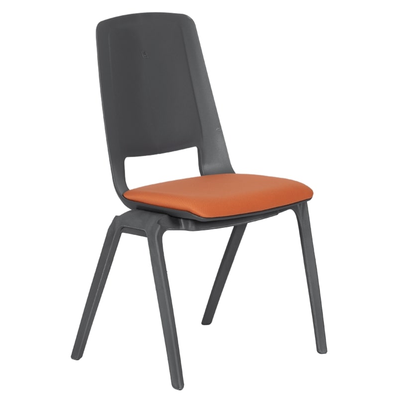 Посетителски стол Carmen Limber оранжев